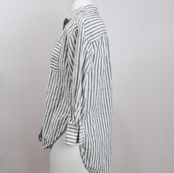 Maeve Anthropology Striped Button Down Shirt - Picture 3 of 10